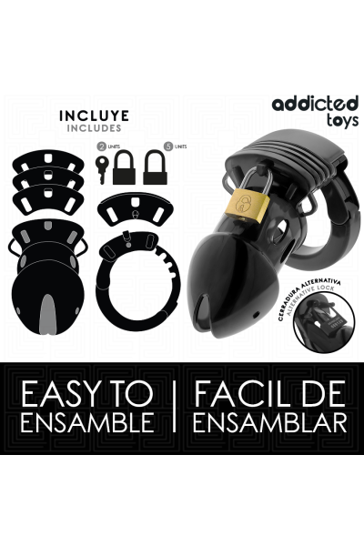 Gabbia per pene ADDICTED TOYS LOCKED - CHASTITY DEPTHS 7.5 CM - foto 4 di 7