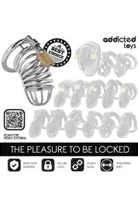 Cella metallica per pene Addicted Toys Locked - Iron Cell taglia M - foto 7 di 7