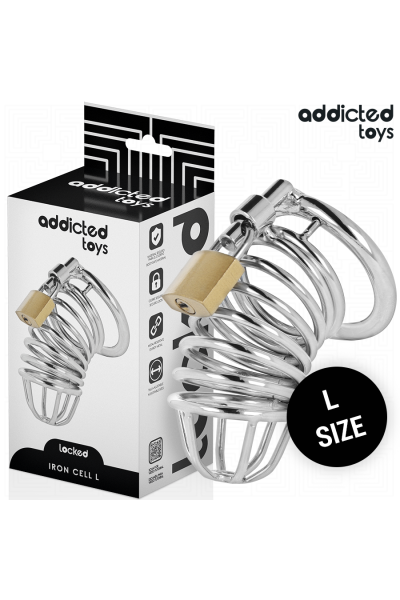 Cella di castità in metallo Addicted Toys Locked - Iron Cell 5 cm Taglia L - foto 1 di 7