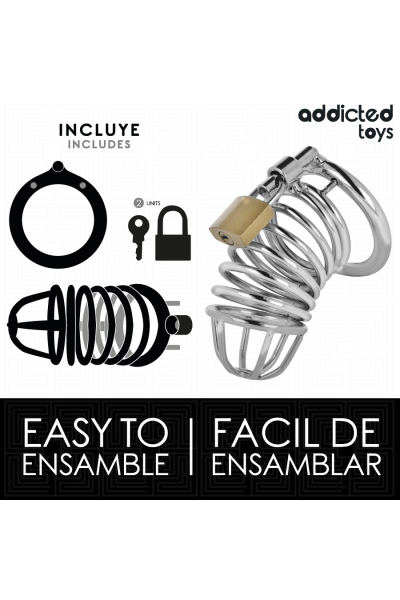 Cella di castità in metallo Addicted Toys Locked - Iron Cell 5 cm Taglia L - foto 4 di 7