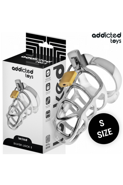 Cage per pene in metallo Silver Lock Addicted Toys - foto 1 di 7