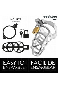 Cage per pene in metallo Silver Lock Addicted Toys - foto 4 di 7