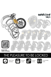 Cage per pene in metallo Silver Lock Addicted Toys - foto 7 di 7
