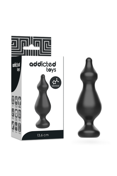Plug anale 13.6 cm Nero ADDICTED TOYS - foto 1 di 6