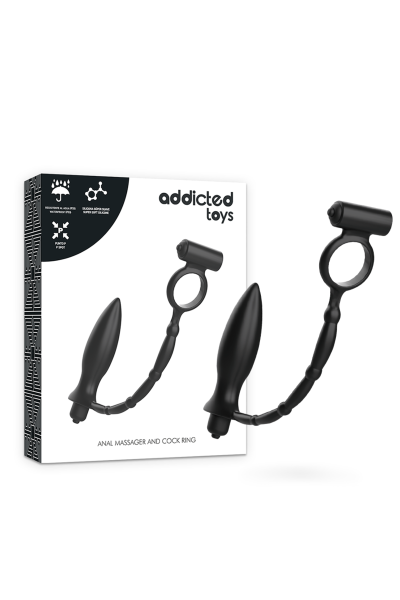 Plug anale con anello vibrante ADDICTED TOYS - foto 1 di 7