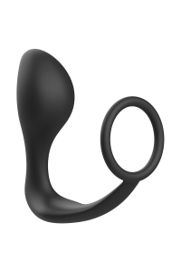 Plug anale con anello in silicone nero ADDICTED TOYS - foto 2 di 7