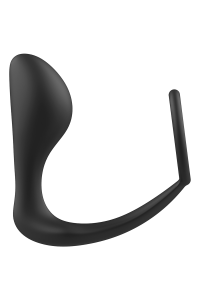 Plug anale con anello in silicone nero ADDICTED TOYS - foto 5 di 7