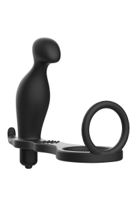 Plug anale con anello in silicone nero 12 cm ADDICTED TOYS - foto 2 di 7