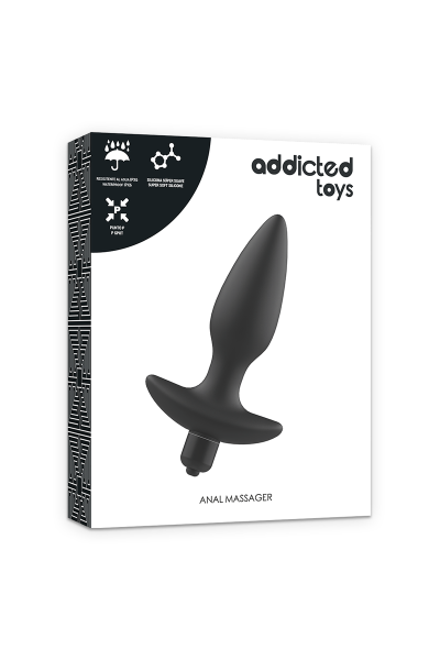Plug anale vibrante ADDICTED TOYS nero - foto 6 di 7