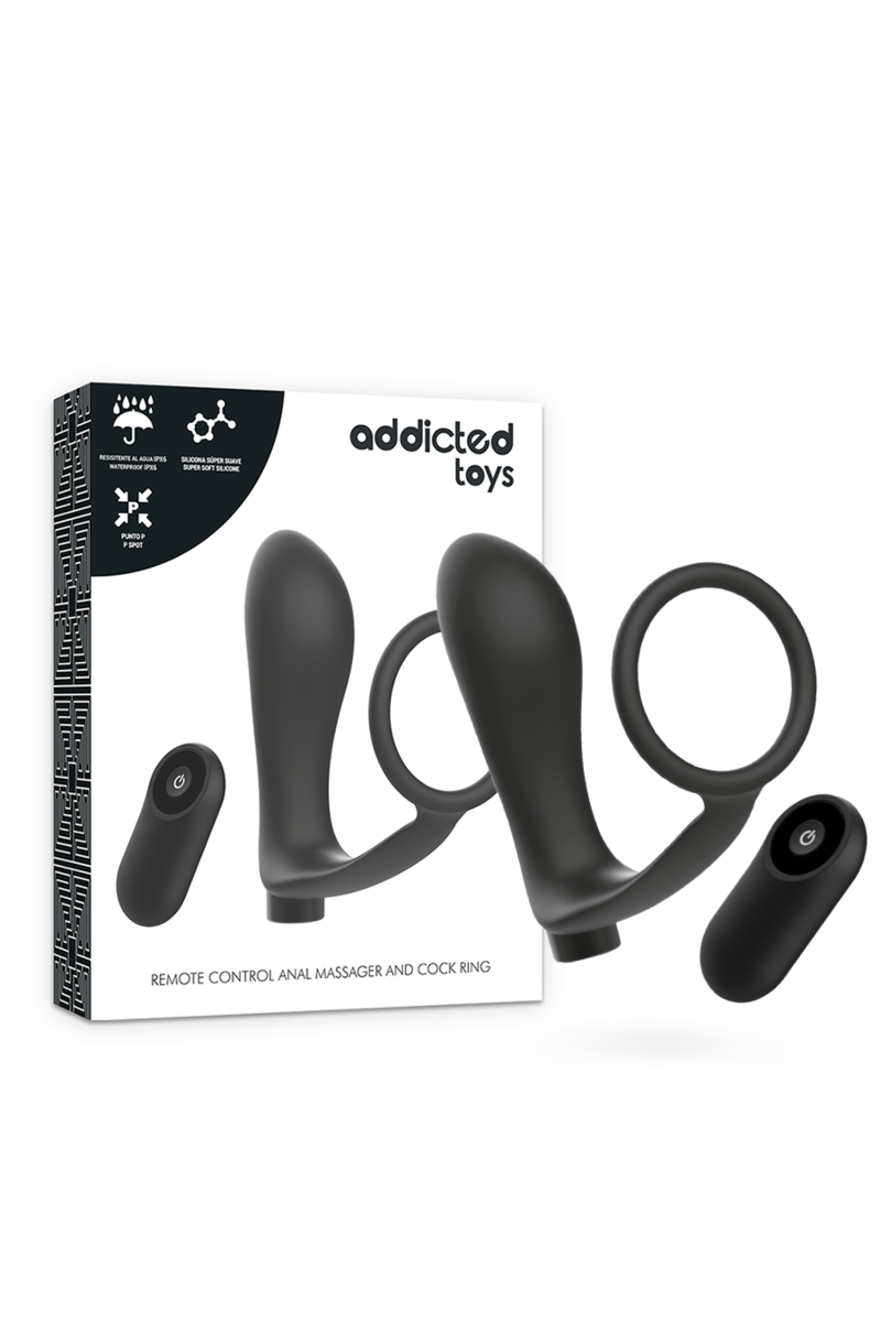 Anello per pene con telecomando e plug anale ADDICTED TOYS - foto 1 di 8