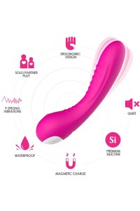 Vibratore in silicone fucsia ARMONY - foto 1 di 5