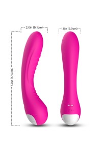 Vibratore in silicone fucsia ARMONY - foto 3 di 5