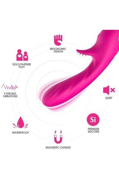 Vibratore ARMONY Romance con Stimolatore Fucsia - foto 3 di 5