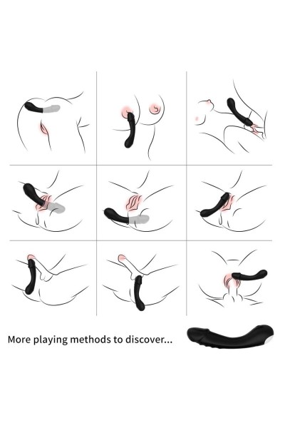 Dildo vibrante G-spot siliconeo - foto 2 di 6