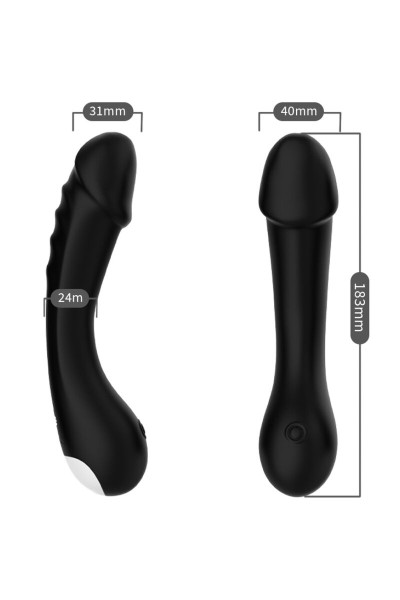 Dildo vibrante G-spot siliconeo - foto 3 di 6