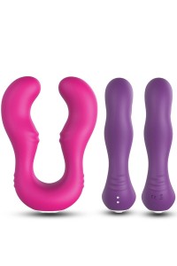 Vibratore ARMONY Seraph con doppio telecomando fucsia - foto 5 di 6