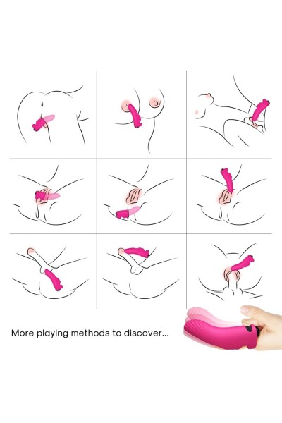 Vibratore a Dito Fucsia ARMONY - foto 2 di 4
