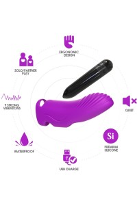 Vibratore a dito Armony Aurora Viola - foto 3 di 4