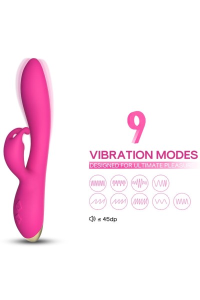 Vibratore rabbit fucsia ARMONY - foto 3 di 6