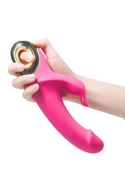 Dildo vibratore rabbit rotante Fucsia ARMONY - foto 4 di 5