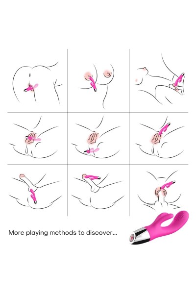 Vibratore Rabbit Fucsia ARMONY - foto 2 di 5