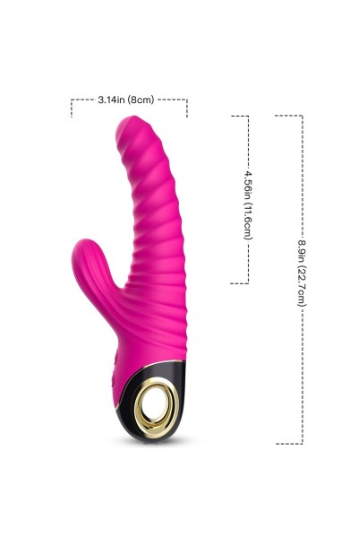 Vibratore silicone fucsia ARMONY - foto 1 di 5