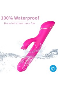 Dildo vibratore rabbit silicone fucsia ARMONY - foto 3 di 6