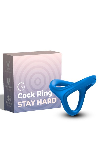 Anello per pene ARMONY TRESOR DOUBLE SILICONE blu - foto 1 di 3