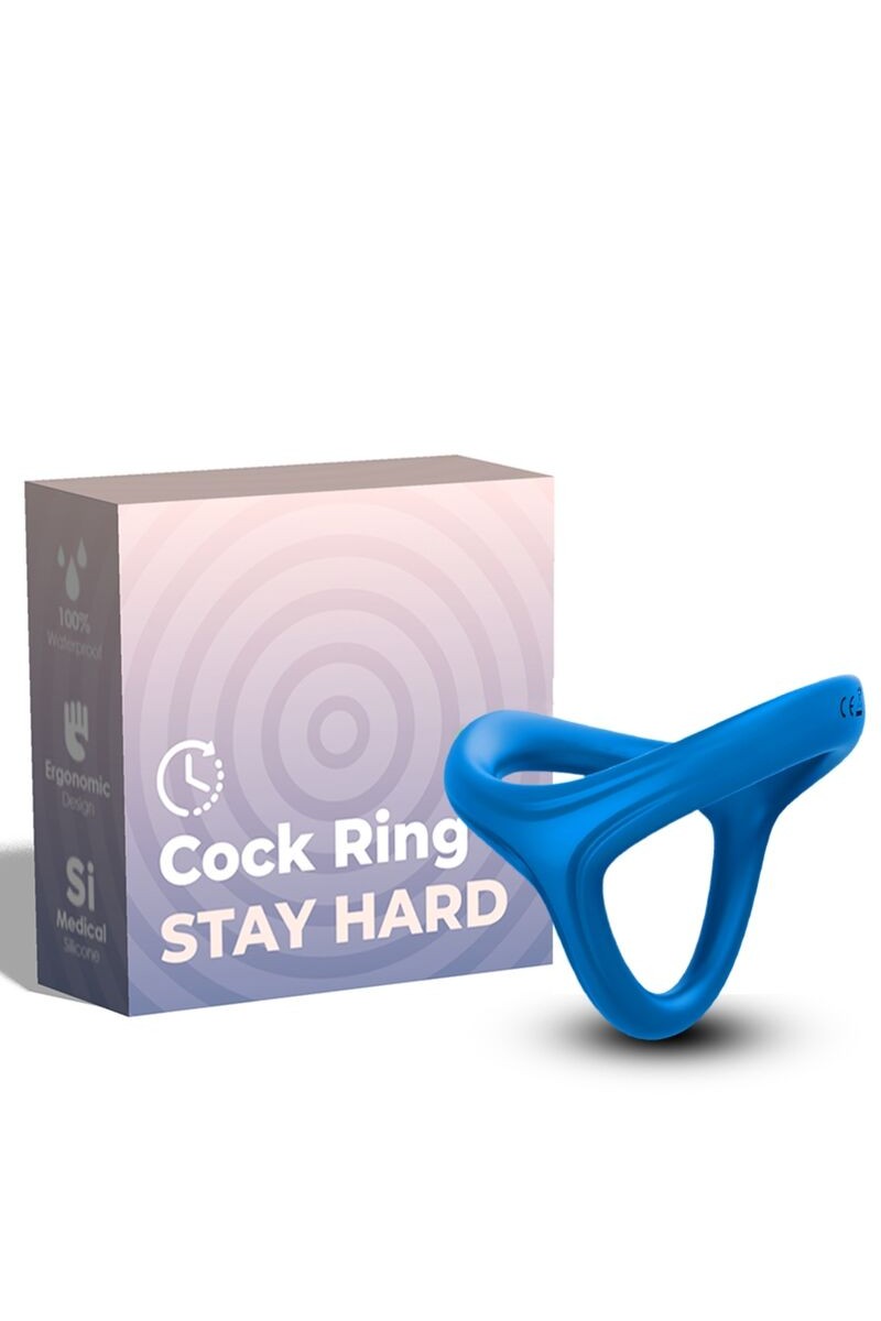 Anello per pene ARMONY TRESOR DOUBLE SILICONE blu - foto 1 di 3