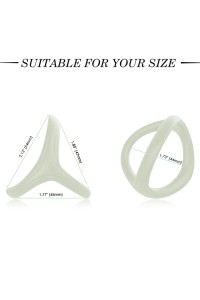 Anello per pene ARMONY TRESOR DOUBLE SILICONE LUMINOUS - foto 2 di 3