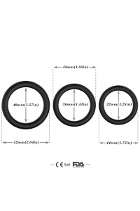 Anello per pene ARMONY - Triple Silicone Ring Luminous - foto 4 di 5