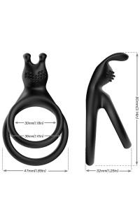 Anello per pene ARMONY TENSY DOUBLE RABBIT LUMINOUS - foto 3 di 4
