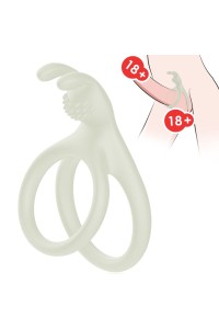 Anello per pene ARMONY TENSY DOUBLE RABBIT LUMINOUS - foto 4 di 4