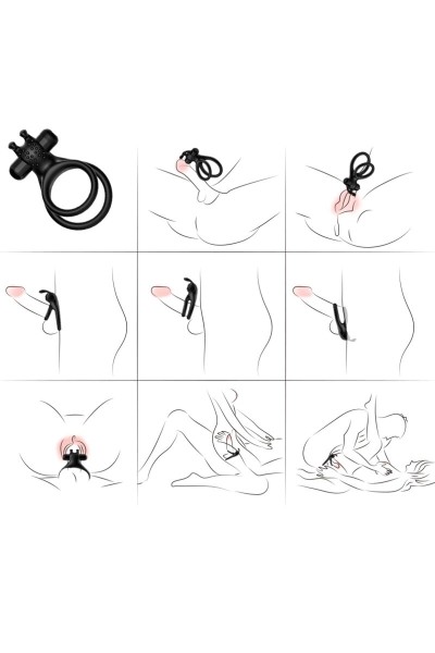 Anello vibrante doppio ARMONY per coppie Rabbit - foto 4 di 4