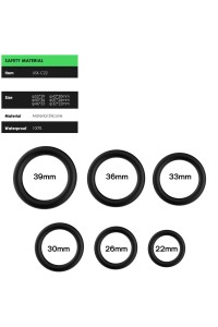 Anello per pene ARMONY in silicone nero - foto 2 di 3