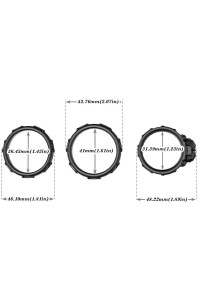 Anello per pene ARMONY Calavera in silicone nero - foto 2 di 3