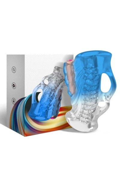 Masturbatore Finger e Vibratore Blu Gradiente ARMONY - foto 4 di 4