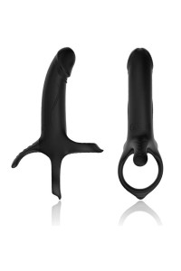 Dildo con anello e vibratore Nero ARMONY - foto 2 di 13