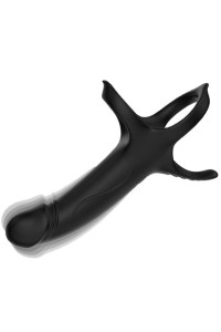 Dildo con anello e vibratore Nero ARMONY - foto 3 di 13