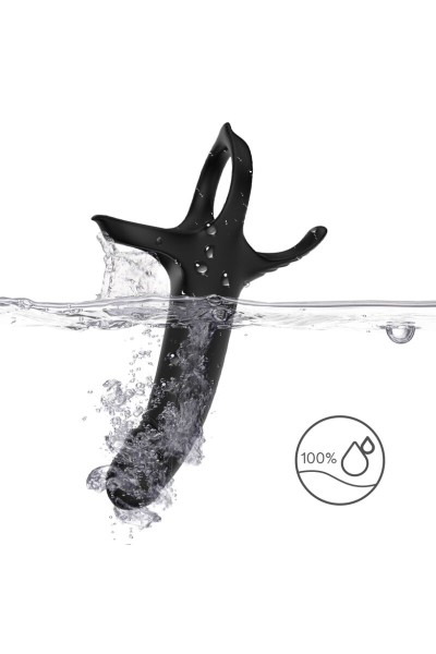 Dildo con anello e vibratore Nero ARMONY - foto 9 di 13
