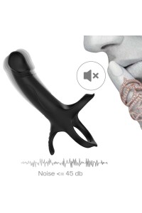 Dildo con anello e vibratore Nero ARMONY - foto 12 di 13
