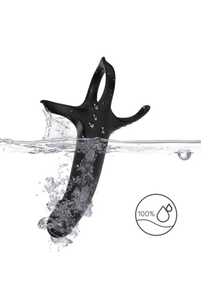 Dildo con anello e vibratore Nero ARMONY - foto 13 di 13
