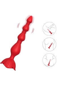 Vibratore Pagoda e Plug Anale Rosso ARMONY - foto 2 di 4