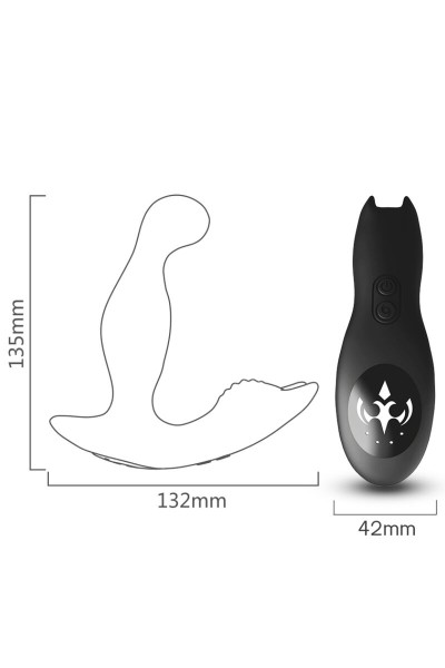 Vibratore anale per prostata ARMONY BAT KING con telecomando - foto 3 di 4