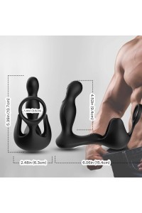 Vibratore anale e stimolatore testicoli ARMONY con controllo remoto - foto 2 di 3