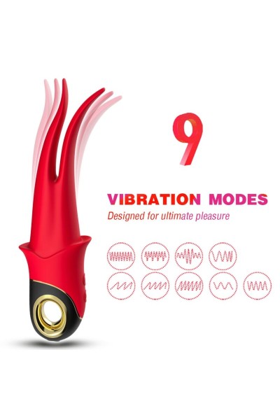 Vibratore doppio ARMONY - Shadow Teasing Rosso - foto 1 di 6