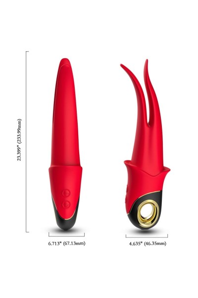 Vibratore doppio ARMONY - Shadow Teasing Rosso - foto 3 di 6