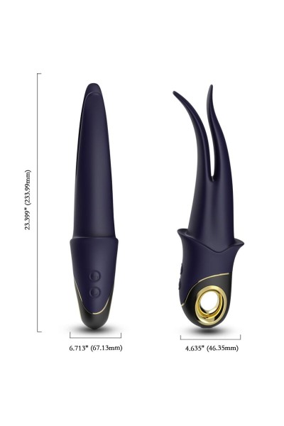 Vibratore doppio ARMONY - Shadow Teasing Blu - foto 4 di 6