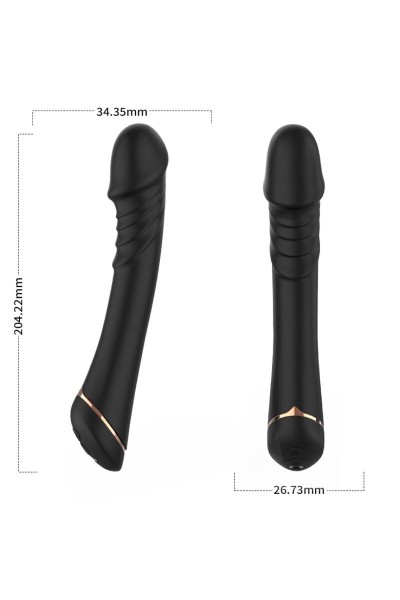 Dildo vibrante in silicone Nero ARMONY - foto 1 di 4