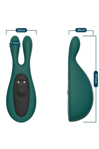 Stimolatore e vibratore rabbit Verde ARMONY - foto 4 di 5